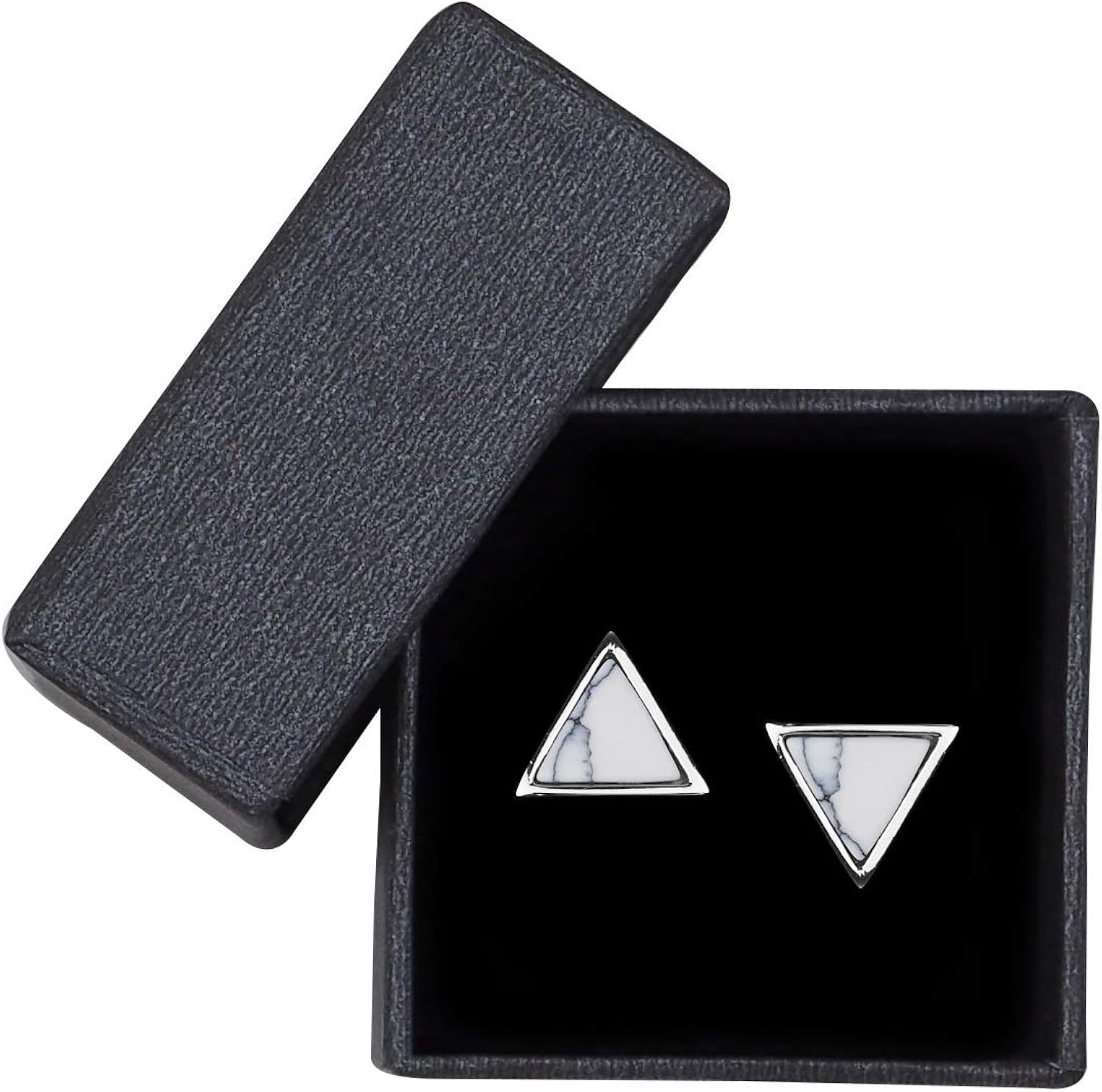 SOFIA MILANI - Women's Earrings 925 Silver - with Zirconia Stones - Triangle Stud Earrings - 20614 - Image 3
