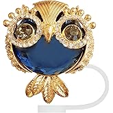 STRACOUPI Owl Silicone Straw Covers for Stanley Cup, Reusable, Cute Straw Toppers Accessories for Tumblers, Decorative & Personalized Straw Cover Cap (s1)