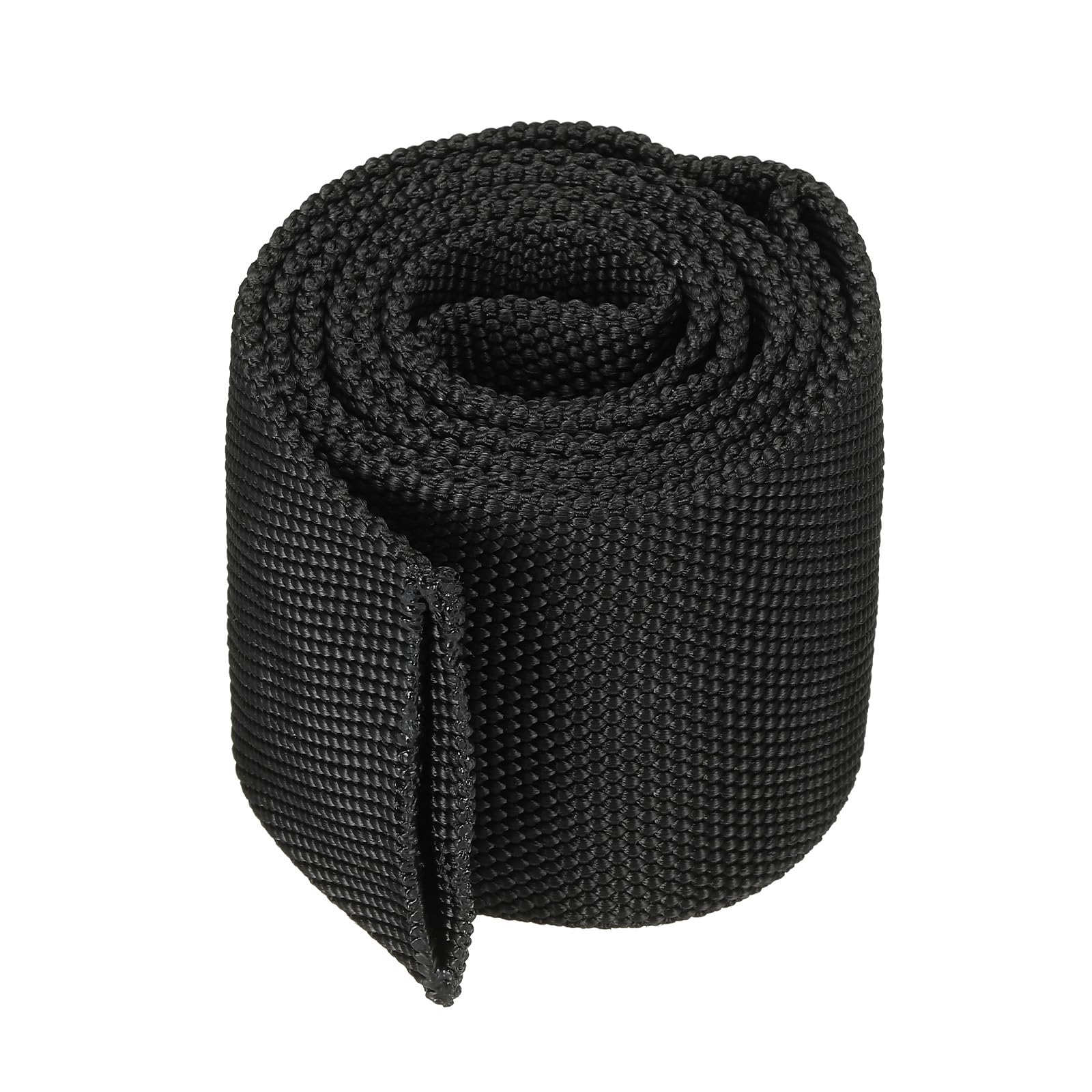 PATIKIL 1.5" Dia 3.3FT Nylon Protective Hose Sleeve, Cable Cover Sheath Protection for Welding Tig Torch Hydraulic Hose, Black