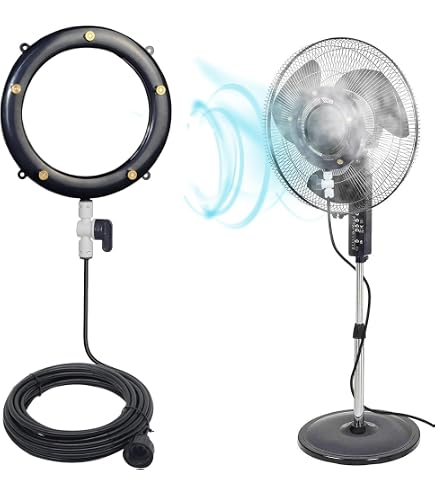 Sumery Outdoor Misting Fan Kit For A Cool Patio Breeze,Water Mister