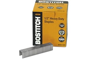 Bostitch SB351/2-5M Heavy Duty Premium Staples, 55-85 Sheets, 0.5-Inch Leg, 5,000 Per Box