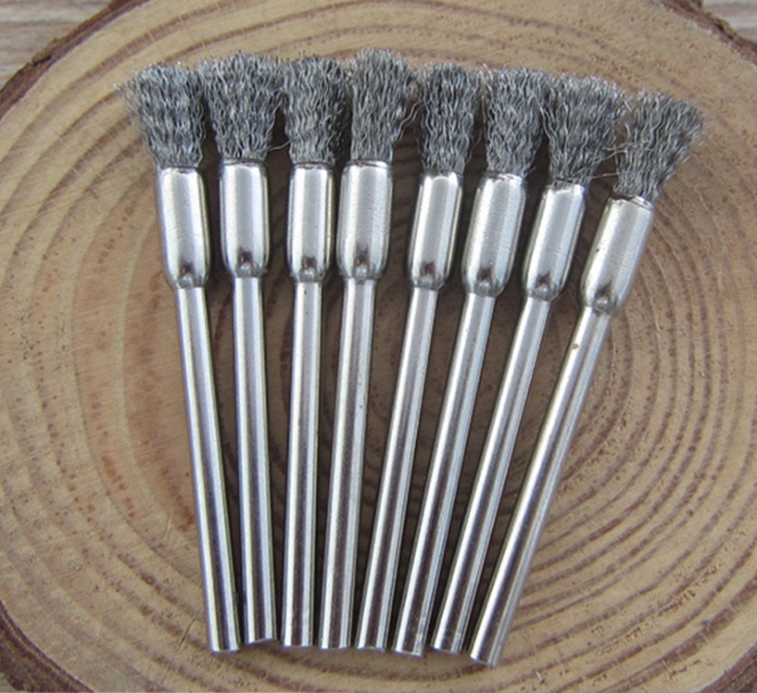 DEKPRO Stainless Steel Brush Set of 3 for Vape Coils Wire Atomizer RDA