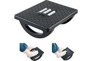 AERTIAVTY Foot Rest for Under Desk at Work Under Desk Footrest Foot Stools for Under Office Desk Ergonomic Foot Rest Under Desk Rocking Foot Stand for Under Desk Gaming Foot Rest Footrest with Foot Massage