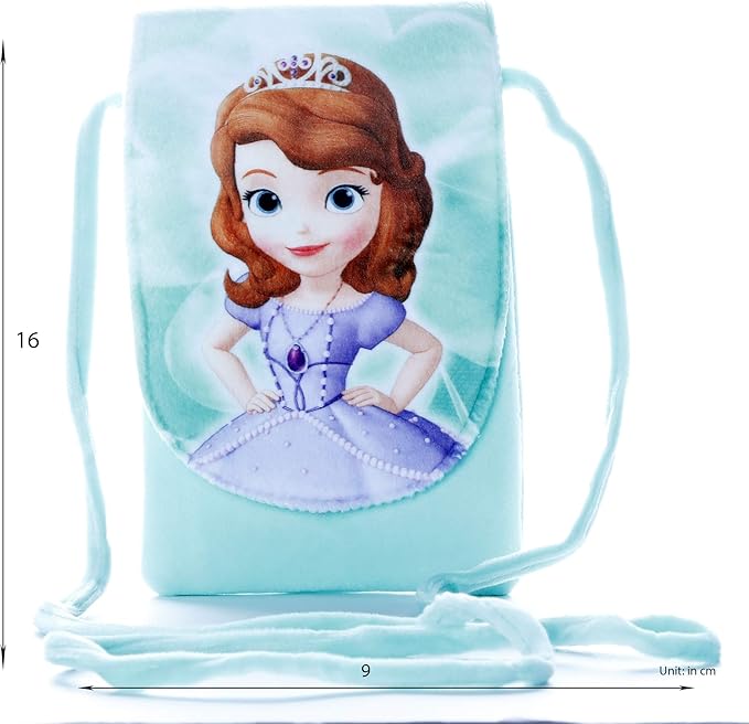 HC Toys LLP | Rapunzel Princesses Soft Canvas Material Sling Bag for Girl Children Casual Purse | Green