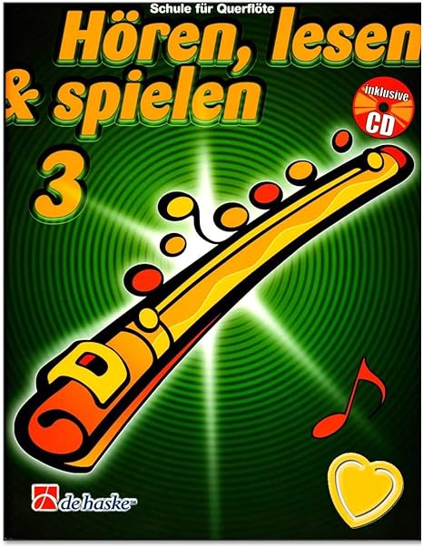Horen Lesen A Spielen Band 3 Querflote Schule Fur Querflote Von Jaap Kastelein Michiel Oldenkamp Lehrbuch Mit Cd Und Bunter Herzformiger Notenklammer Amazon De Musikinstrumente