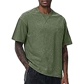 Distressed Oversized Tshirts for Men Vintage Washed Unisex Tees Cotton Casual Hipster Short Sleeve Tops