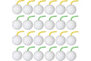 ZHURUININ 24 Pcs Golf Ball Cups 14 oz Golf Party Decorations Plastic Golf Party Favors Golf Decorations for Party Golf Party Supplies for Kids Drinking Golf Themed Birthday Parties