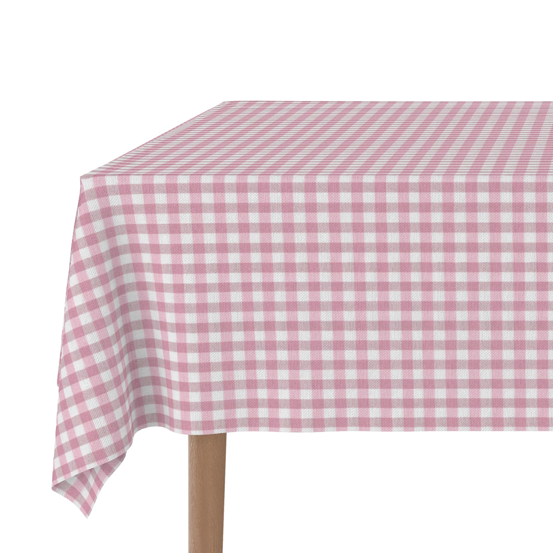 Martina Home TEFLONATED TABLECLOTH MADE Vichy Pink 260X140 CM