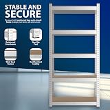 ZENO 5 Tier Garage Shelving Heavy Duty Metal Warehouse Racking 175KG Silver view 4