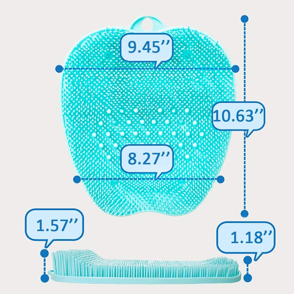 Shower Foot Scrubber Massager Cleaner for Shower Floor , Acupressure Mat with Non-Slip Suction Cups, Improve Circulation,Exfoliation, Massage Mat, Foot Cleanerand Reduce Feet Pain: Health & Personal Care