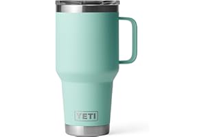 YETI Rambler 30 oz Travel Mug, Stainless Steel, Vacuum Insulated with Stronghold Lid, Seafoam