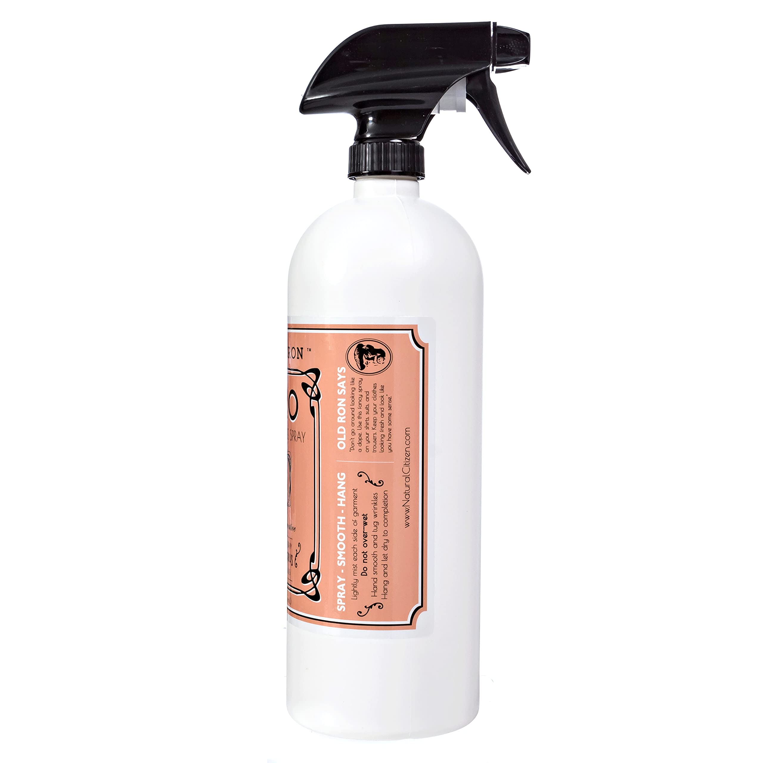 Cold Iron Wrinkle Release Spray 32 fl oz. Cranberry-Citrus. Plant Based Ironing Alternative. Fast, Easy to Use. Spray, Smooth, Hang. Award Winning Formula to Save You Time