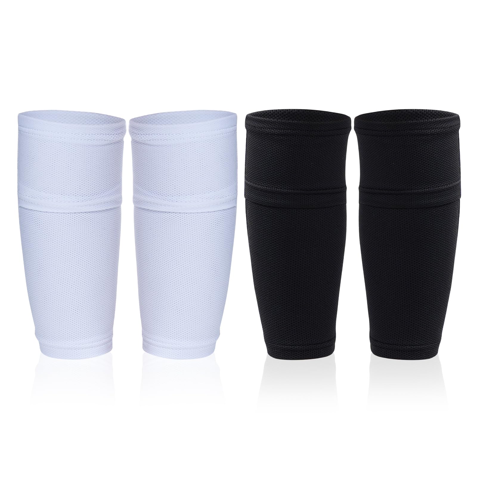 Photo 1 of Haakong Soccer Shin Guard Sleeves Breathable Leg Cover with Insert Pocket for Kids Youth for Soccer Football (Soccer Sleeves 1, M)