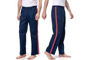 Tonainy Men Side Striped Pants Adult Cosplay Costume Trousers Straight Leg Pant Athletic Movie Jogger