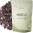 Organic Hibiscus Flowers Herbal Loose Tea by Marcoina - Cut Petals, 56g in Resealable Bag, Caffeine-Free from Egypt - Perfect