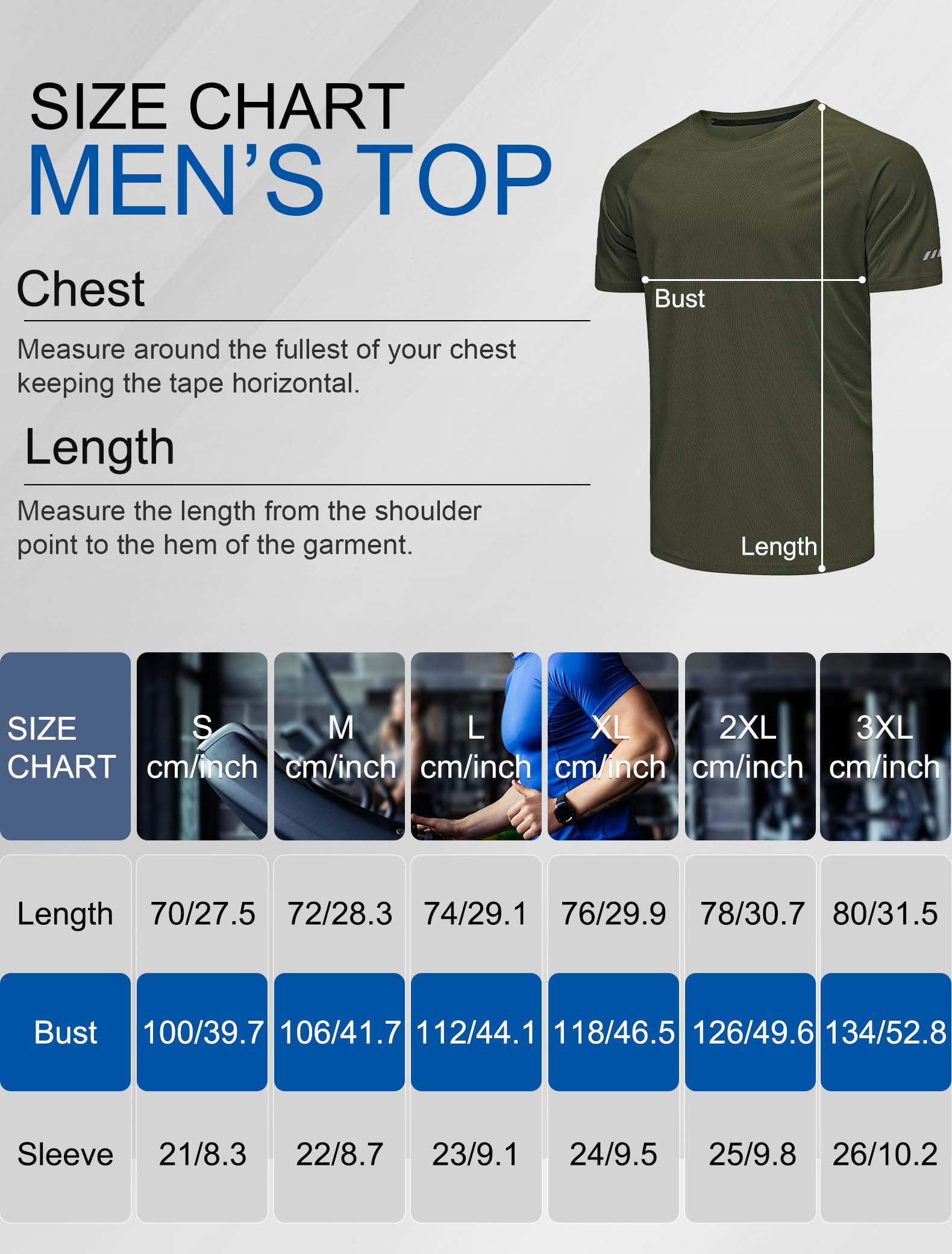 T-Shirt Für Herren Schwarz Sport Kurzarm Rundhals Schnelltrocknend Gym Activewear Reflektierend Nachtlauf Trainingsshirt - Schwarz Grau Grün - XXL 6