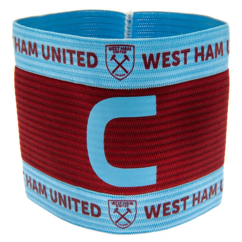 West Ham United FC Unisex Captains Arm Band (One Size) (Red/Blue)