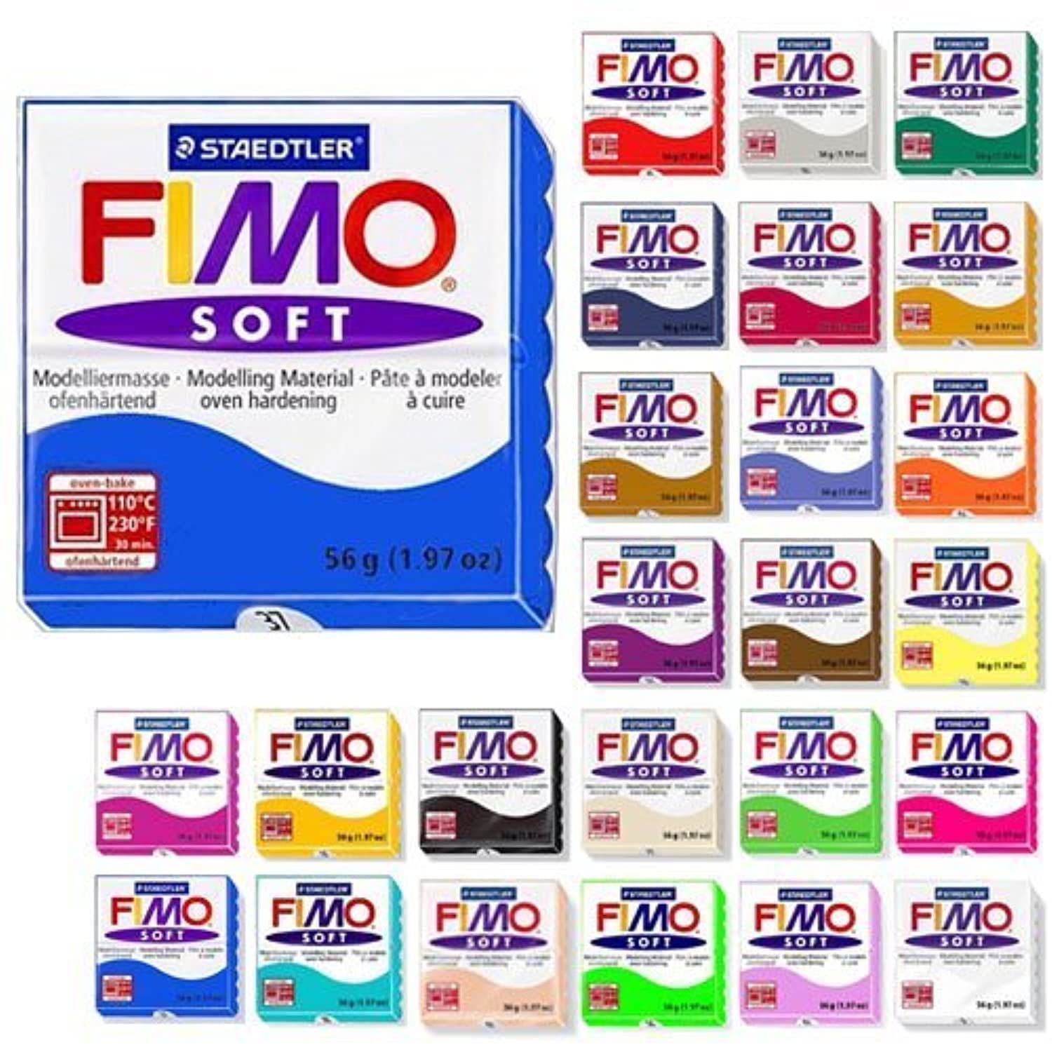 Steadtler Fimo Soft Starter Pack 12 x 57 g Multicolour Blocks