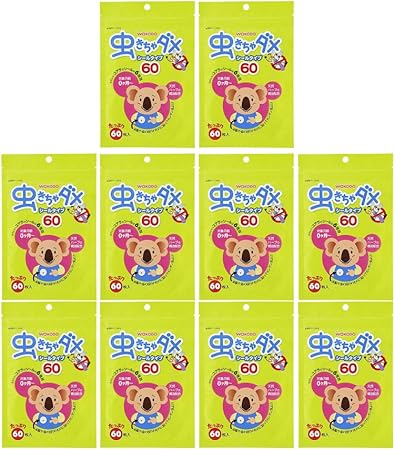 Amazon 10個セット 虫きちゃダメ シールタイプ 60枚 虫きちゃダメ 虫除け 忌避用品