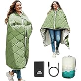 Heated Blanket Battery Operated, 12V Portable Wearable Heated Shawl Poncho with 3 Heating Modes,Electric Heating Outdoor Blanket Throw for Camping,Traveling,Picnics,Car,50''X70''