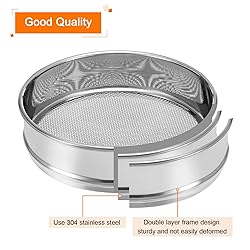 PATIKIL 10 Mesh Lab Sieve, 8" Diameter Test Sieve