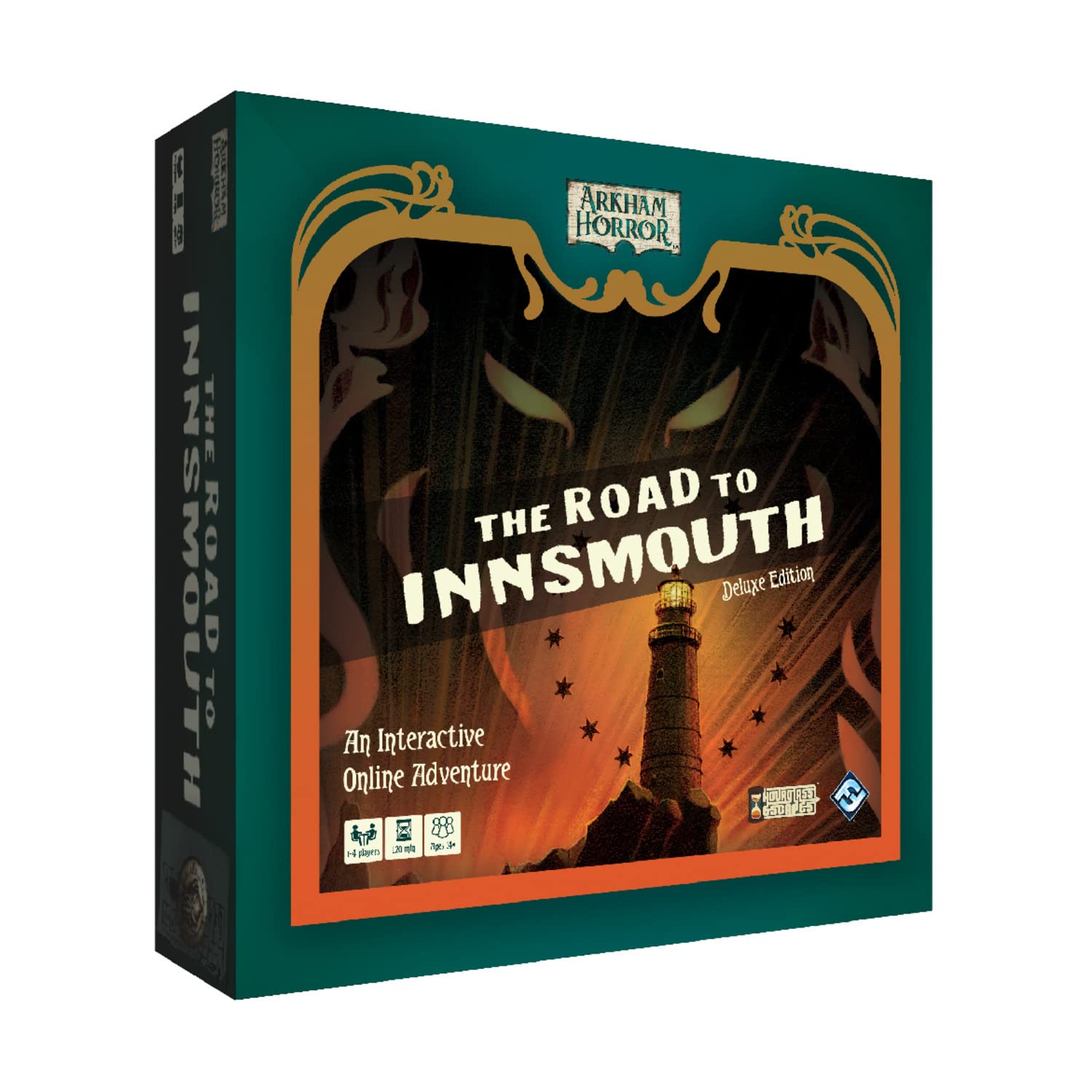 Dara Studios Hourglass Escapes | The Road to Innsmouth: Arkam Horror Files | Escape Game | Ages 14+ | 1-4 Players | 90-120 Minutes Playing Time