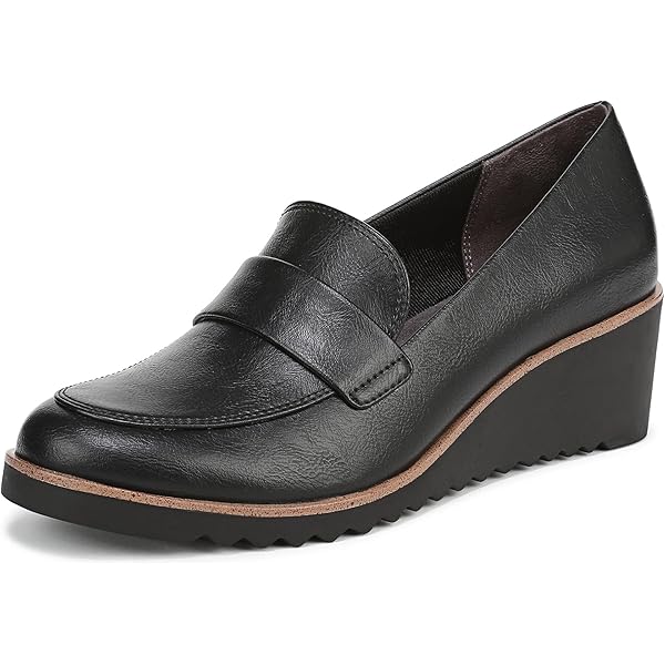 Amazon.com | LifeStride Womens Zee Loafer Black Croc 5 M | Loafers