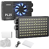 ULANZI PL25 Video Light, 25W LED Camera Light Mini Panel Bi-Color for DSLR Photography, 3200Lux, CRI≥96 2700K-6500K, 2000mAh Rechargeable Portable On-Camera Lighting for Photo, Video, YouTube, Vlog