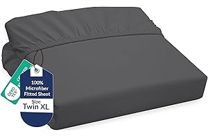 Royale Linens Fitted Sheet Twin XL - Ultra Soft 1800 Brushed Microfiber - Hotel Luxury Bottom Sheets - Wrinkle Free & Fade Re