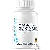 Revive MD Pure Magnesium Glycinate 200mg – High Absorption Supplement for Relaxation, Stress Relief, Sleep & Memory Support –