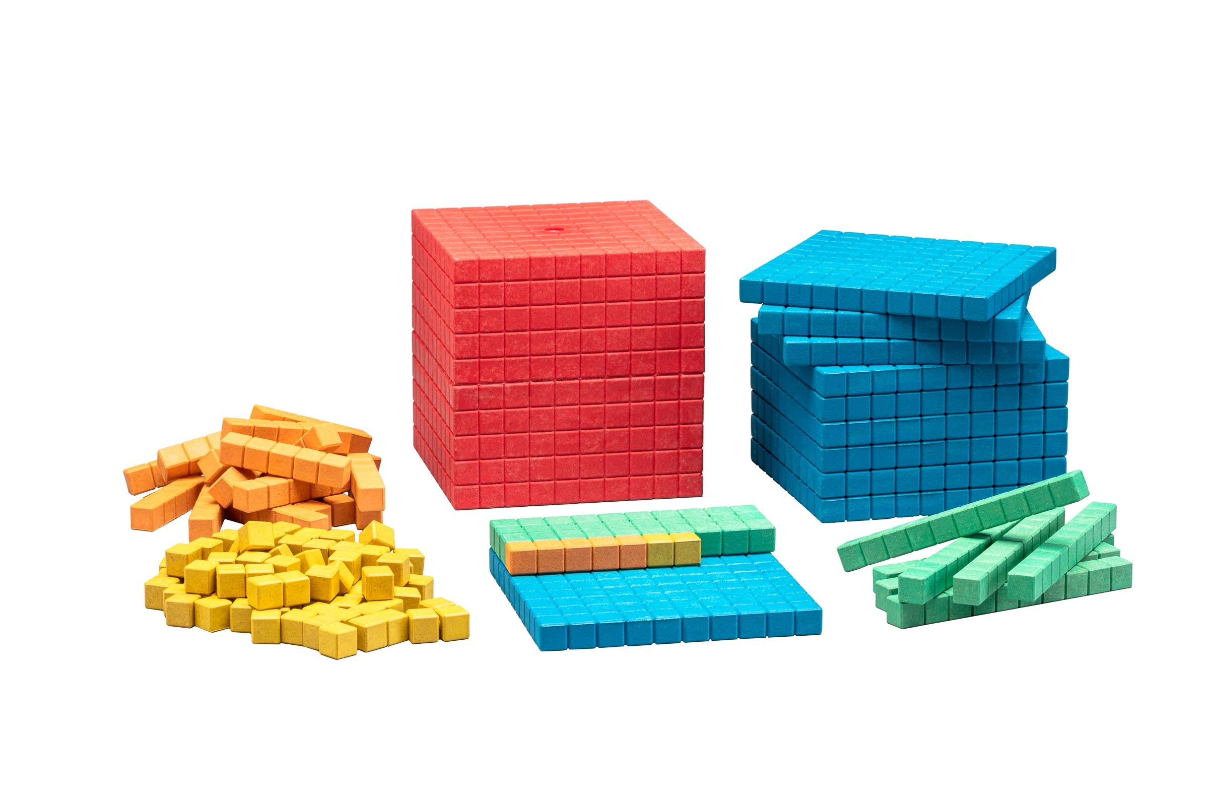 Wissner WissnerR39578.000 colored Dienes Base Ten Set, Multi-Color