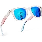 FancyPink Women's Polarized Sunglasses- UV400 Protection Mirrored Beach Eyewear, Designer Fashion Sunglasses - Medium Fit