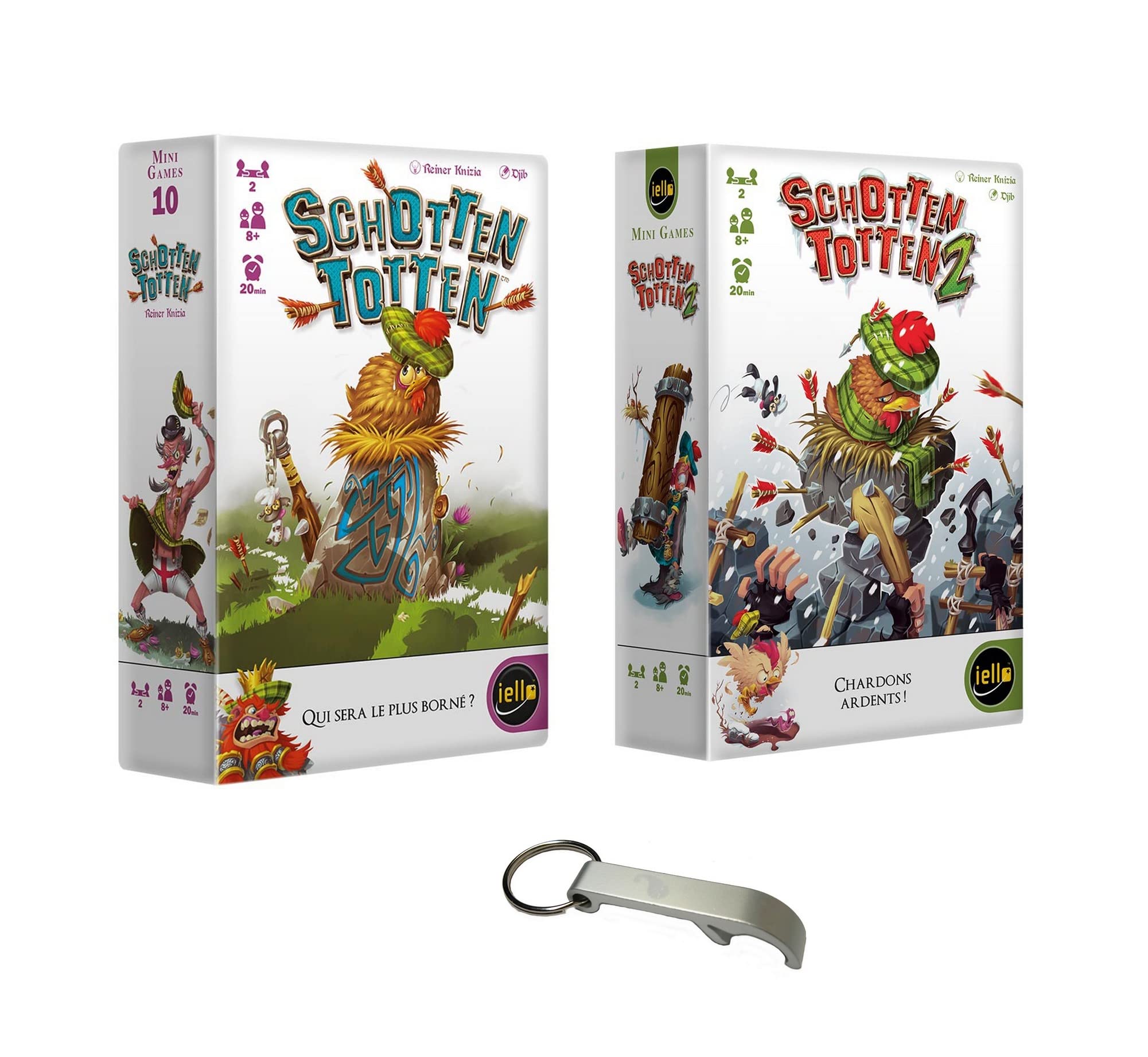 Blumie Shop Schotten Totten 1 + 2 BLU1629-BLU1631 Mini Games Schottent Set + 2 Bottle Opener (Schotten 2)