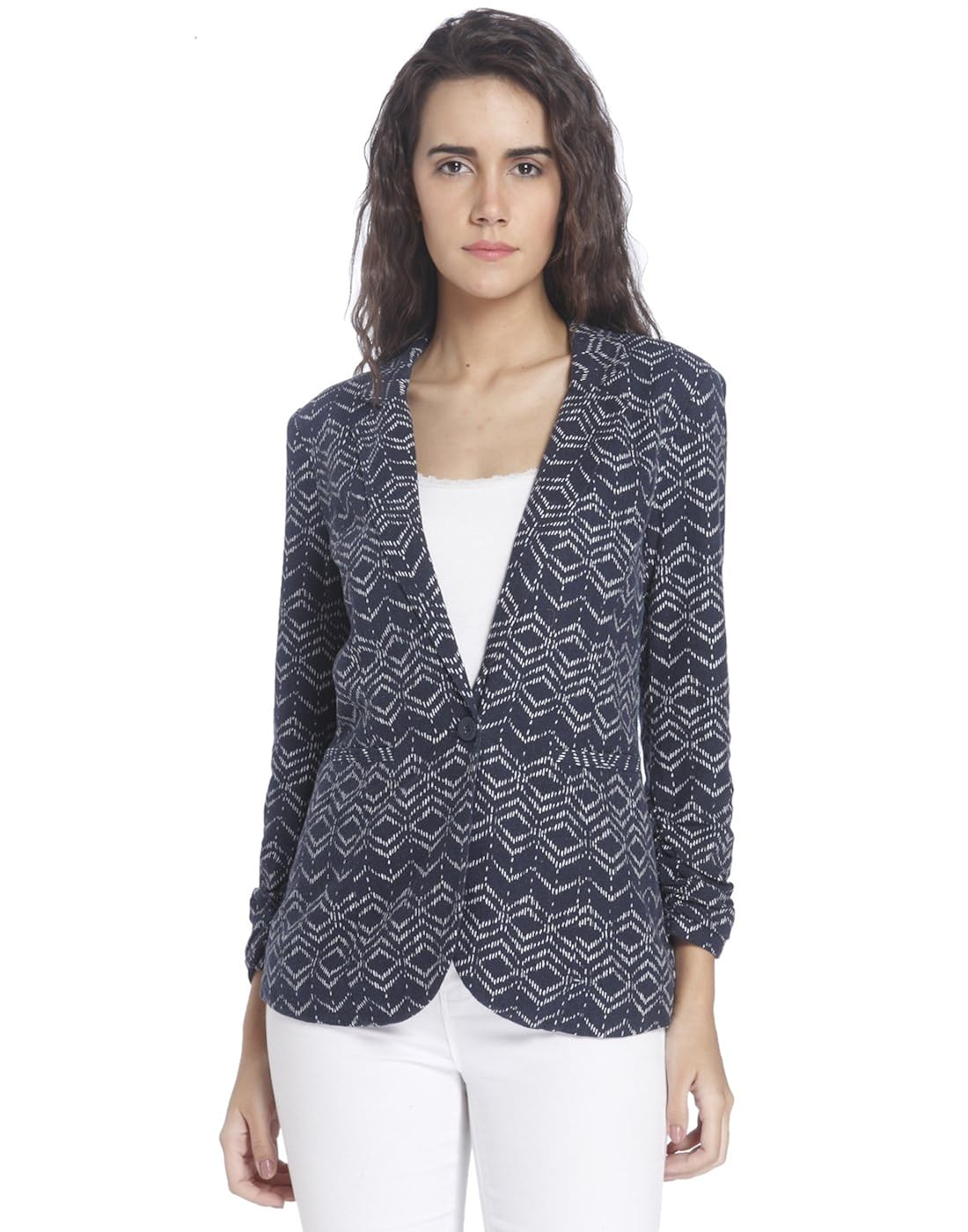 vero moda women's linen blazer