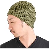 CHARM Mens Summer Beanie Cotton - Womens Crochet Slouch Cap Hand Made Chemo Hat