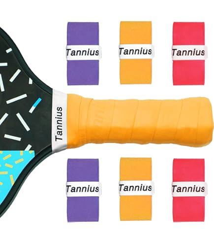 Dexspoeny Kit De 11 Bandes Adhésives De Rechange Pour Raquette De Pickleball, Surface D'évacuation De L'humidité Et Prise En Main Confortable, Ensemble D'accessoires De Sport De Pickleball Universel