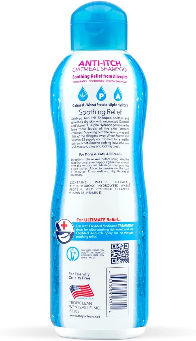 tropiclean oxymed anti itch shampoo