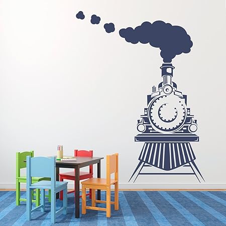 Train Wall Sticker Decal Modern For Bedroom Decals Kids