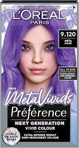 L'Oréal Paris Preference Meta-Vivids 9.120 Lilac Hair Colour Kit 2-in-1 view 1