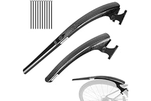 MEGHNA Bike Fenders Set Lightweight Mudguard Front and Rear Fenders Two - Section Style Universal Bike Fenders for 700 x 25C-50C Bikes for Road Bike Gravel Bike Commuter Bike