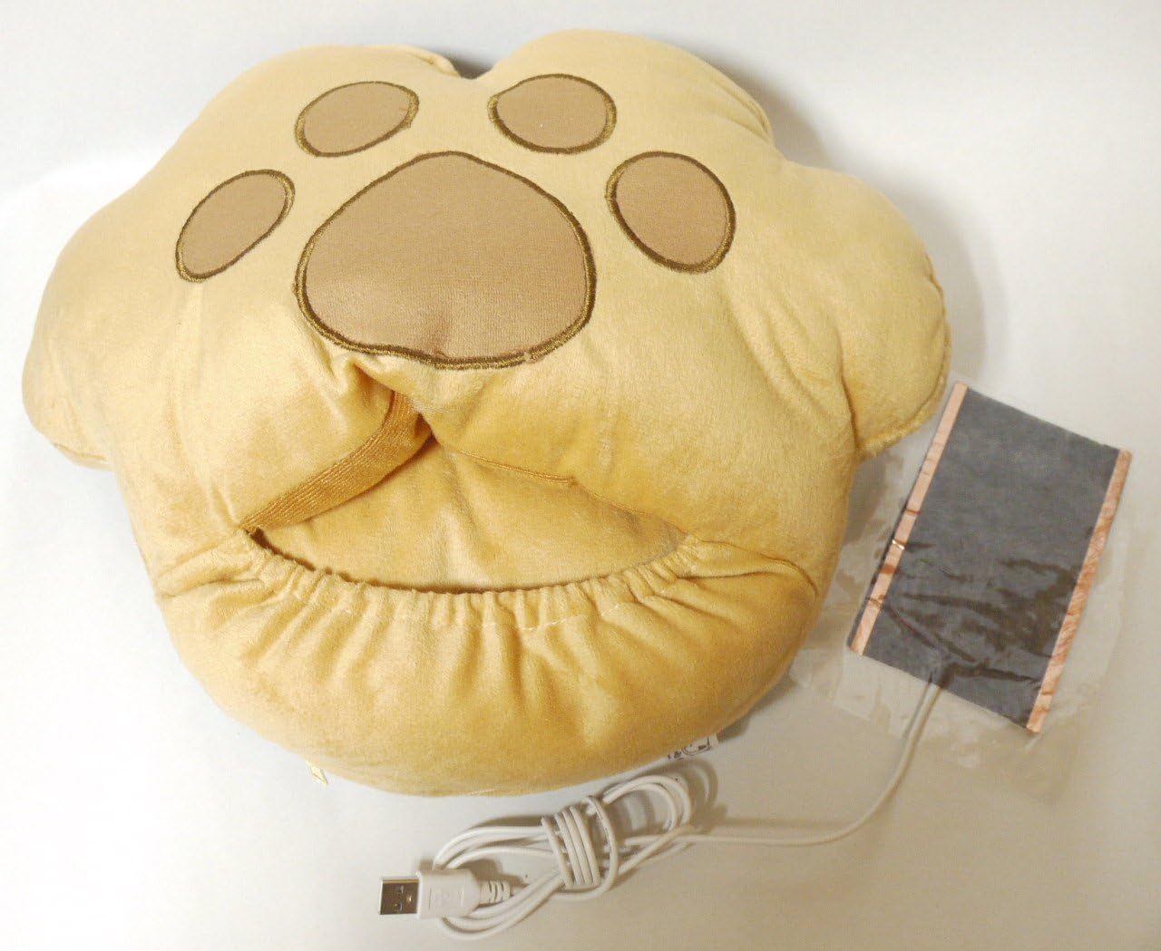 Fluffy warm Nekoashi paws Foot Warmer USB Cairo kotatsu feet warm heating cute ( 2. Brown )