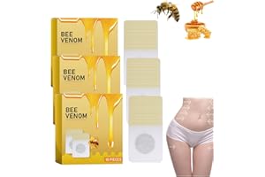 TWWKDD Bee Venom Patches, Bee Venom Lymphatic Drainage Patches, Bee Venom Lymphatic Drainage Patches for Women & Men, Bee Venom Patches(3 Bags/30pcs)