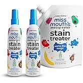 Miss Mouth's Messy Eater Stain Treater - 2 Pack Stain Remover Spray and 16oz Refill Pouch