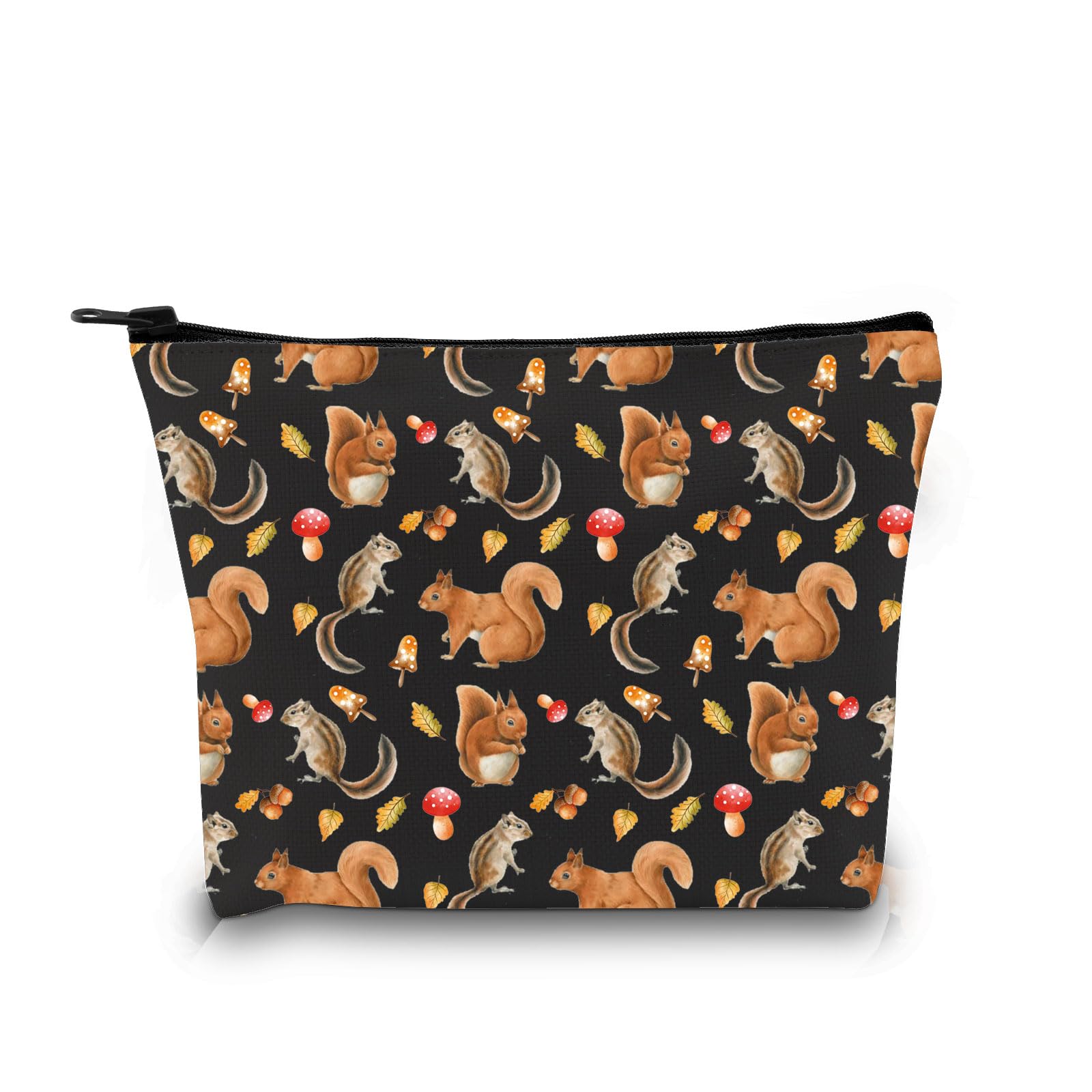Squirrel Cosmetic Makeup Bag Squirrel Lover Gifts Wildlife Animal Lovers Gift Squirrel Zipper Pouch Squirrel Gift for Her (Squirrel Makeup Bag 1uk)