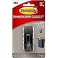 Command Medium Modern Reflections Metal Hook, Holds up to 5 lb, Oil Rubbed Bronze, 1 Wall Hook with 2 Command Strips, Damage Free Hanging Hooks for Hanging Decorations in Living Spaces