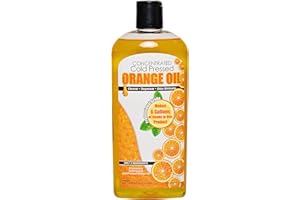 SANCO INDUSTRIES Cold Pressed Orange Oil Concentrate |12-ounce Professional Grade All-Purpose Citrus Cleaner, Degreaser & Pet Odor Eliminator Blend | Dilutes to 6 Gallons of Finished Product | Home and Outdoor Use