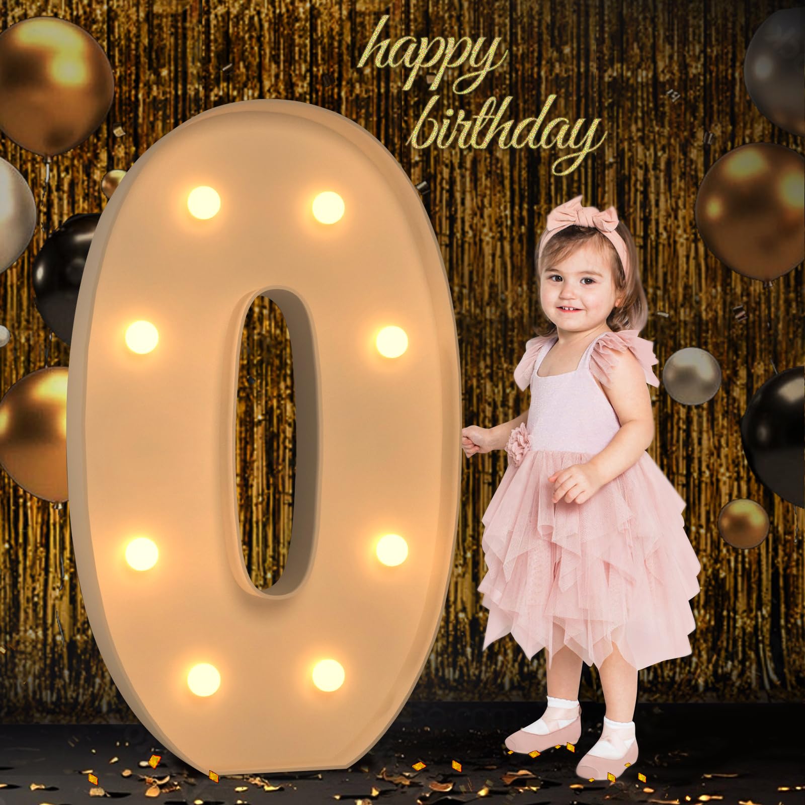 Photo 1 of Marquee Light Up Letters, 3FT Large Letters for Party Decorations, Marquee Numbers, Mosaic Balloon Frame