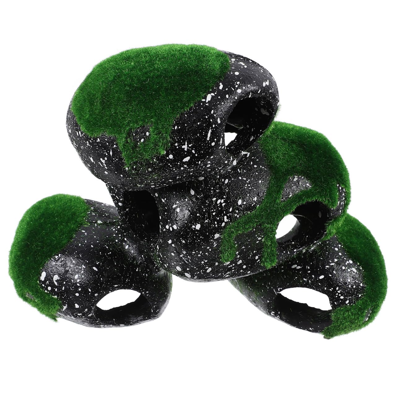 POPETPOP Aquarium Cave Betta Cichlid Hideout Fish Tank Stone Rock Shrimp Breeding Hiding Cave Aquarium Decor for Fish Tank Goldfish House