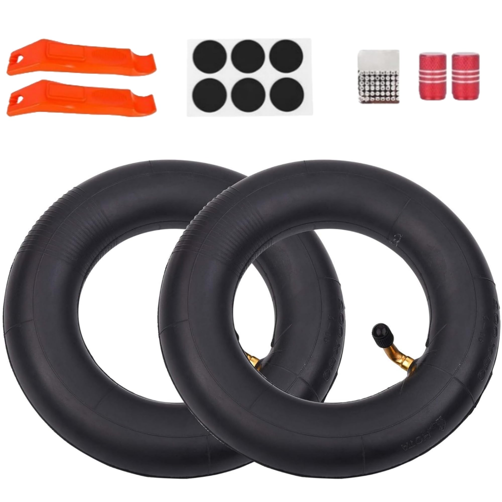 200 x 50 Butyl Rubber Inner Tube 8 X 2" Electric Scooter Tire Tube,Compatible with e100 e200 Schwinn Mongoose Bladeze Dune Buggy Epunk Cart PowerRider 360 eSpark 2-Pack