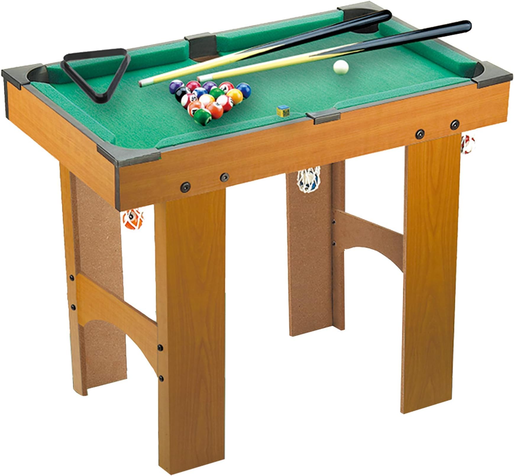 Calma Dragon Mini Billiard Table, Board Game with Balls, Tacos, Chalk for Kids, Indoors and Outdoors